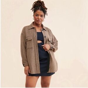 Current Air Brown Checkered Jacket